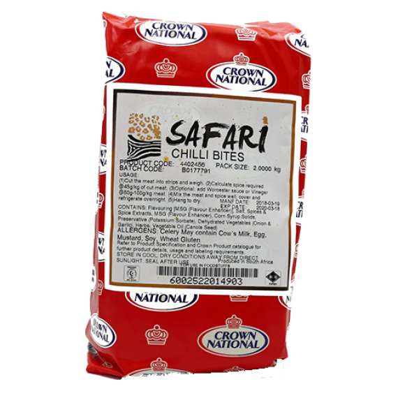 Crown National Safari Chilli Bites 2kg Bag