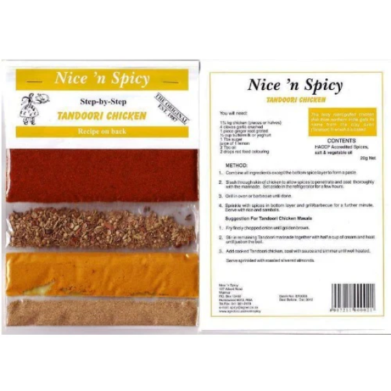 Nice'n spicy (25) Tandoori Chicken Sachet